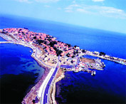 Nessebar set fra luften